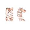 Fiorella náušnice květy růžové zlato šperky panthera leo ze strany