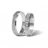 Stříbrné snubní prsteny Clary & Jace (Velikost dámského prstenu 60, Velikost pánského prstenu 56)