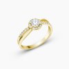 Alexandra luxusní zlatý zásnubní prsten zlato panthera leo