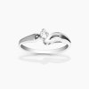 Margareth stříbrný prsten se zirkonem bílé zlato šperky panthera leo zezhora