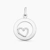 srdíčko v kruhu stříbrný přívěsek personalizované šperky s rytinou panthera leo