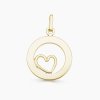 srdíčko v kruhu zlatý přívěsek personalizované šperky s rytinou panthera leo