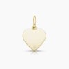 Citare srdíčko menší s kamínkem zlatý přívěsek žluté zlato personalizované šperky s rytinou panthera leo