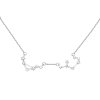 stříbrný náhrdelník dvě souhvězdí bílé zlato personalized jewelry
