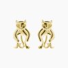 Choupette zlaté náušnice kočky šperky panthera leo