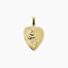 zlatý přívěsek srdce s rytinou felicity panthera leo