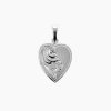 stříbrný přívěsek srdce s rytinou felicity panthera leo