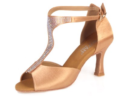 Pantofi de dans pentru femei Botan BL-11 nude 7,5 cm Flare