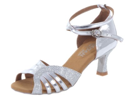Pantofi de dans pentru femei Botan BL-14 argintiu 6,5 cm Flare
