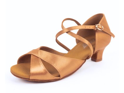 Pantofi de dans pentru femei Botan BL-15 nude 4 cm Cuban