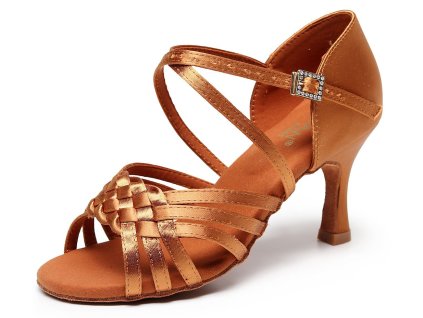 Pantofi de dans pentru femei Botan BL-17 închis nude 6,5 cm Flare