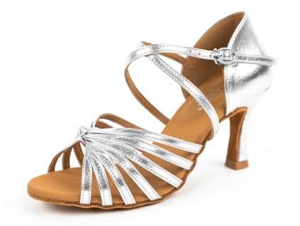 Pantofi de dans pentru femei Botan BL-18 argintiu 7,5 cm Flare