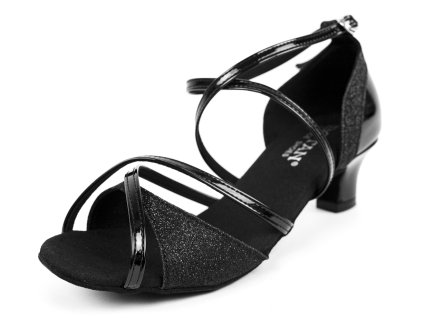 Pantofi de dans pentru femei Botan BL-49 negru 4 cm Cuban
