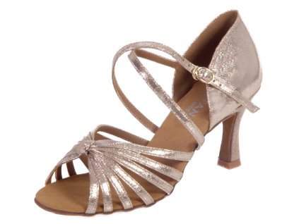 Pantofi de dans pentru femei Botan BL-7 aurie 7,5 cm Flare