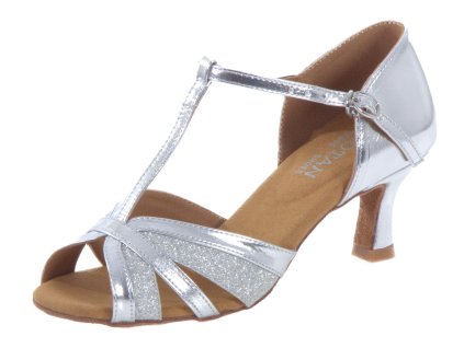 Pantofi de dans pentru femei Botan BL-8 argintiu 6,5 cm Flare