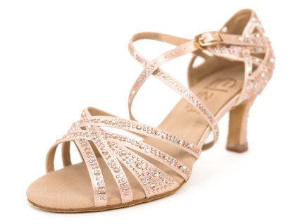 Pantofi de dans pentru femei Elza - 1055 somon 6,5 cm Flare