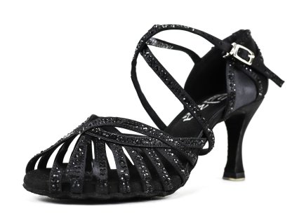 Pantofi de dans pentru femei Elza - 1114 negru 7,5 cm Flare