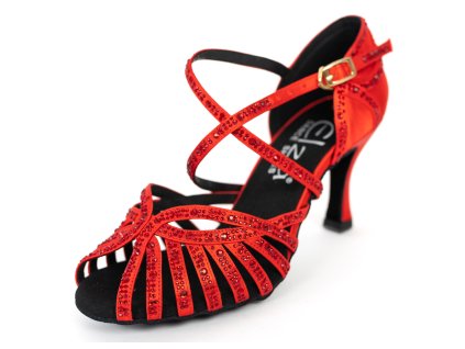 Pantofi de dans pentru femei Elza - 1114 roșu 7,5 cm Flare