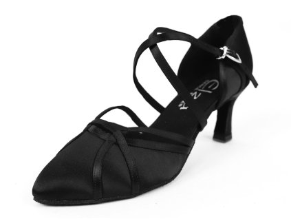 Pantofi de dans pentru femei Elza - 131 negru 6,5 cm Flare