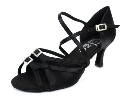 Pantofi de dans pentru femei Elza - 297 negru 6,5 cm Flare