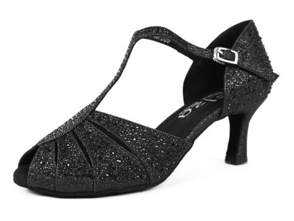 Pantofi de dans pentru femei Elza - 775 negru 6,5 cm Flare