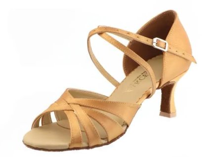 Pantofi de dans pentru femei AKCES X-4 nude 6 cm Flare