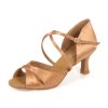 Pantofi de dans pentru femei Botan BL-15 nude 6,5 cm Flare