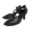 Pantofi de dans pentru femei Botan BS-7 piele negru 6,5 cm Flare