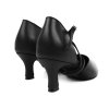 Pantofi de dans pentru femei Botan BS-7 piele negru 6,5 cm Flare