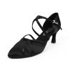 Pantofi de dans pentru femei Elza - 131 negru 6,5 cm Flare