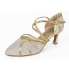 Pantofi de dans pentru femei Elza - 131 aurie 6,5 cm Flare
