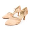 Pantofi de dans pentru femei Elza - 152 bej/șampanie 6,5 cm Flare