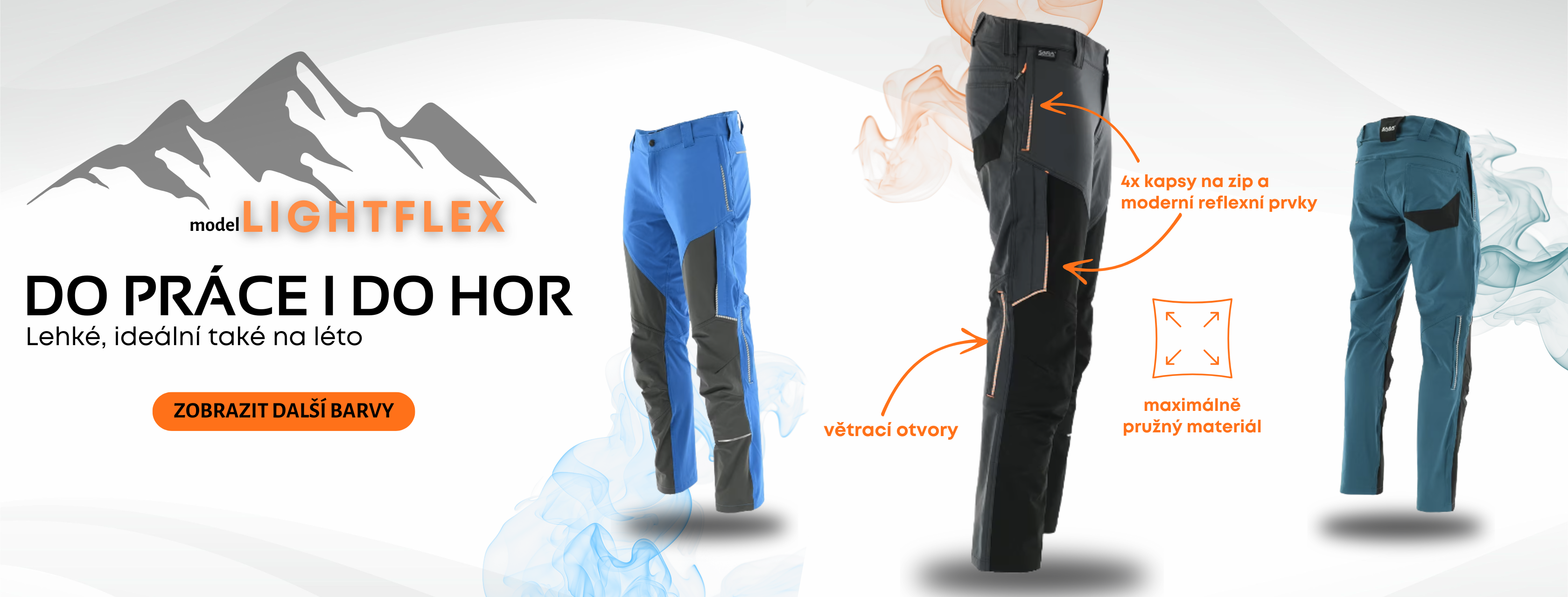 Outdoorové pracovní kalhoty LIGHTFLEX