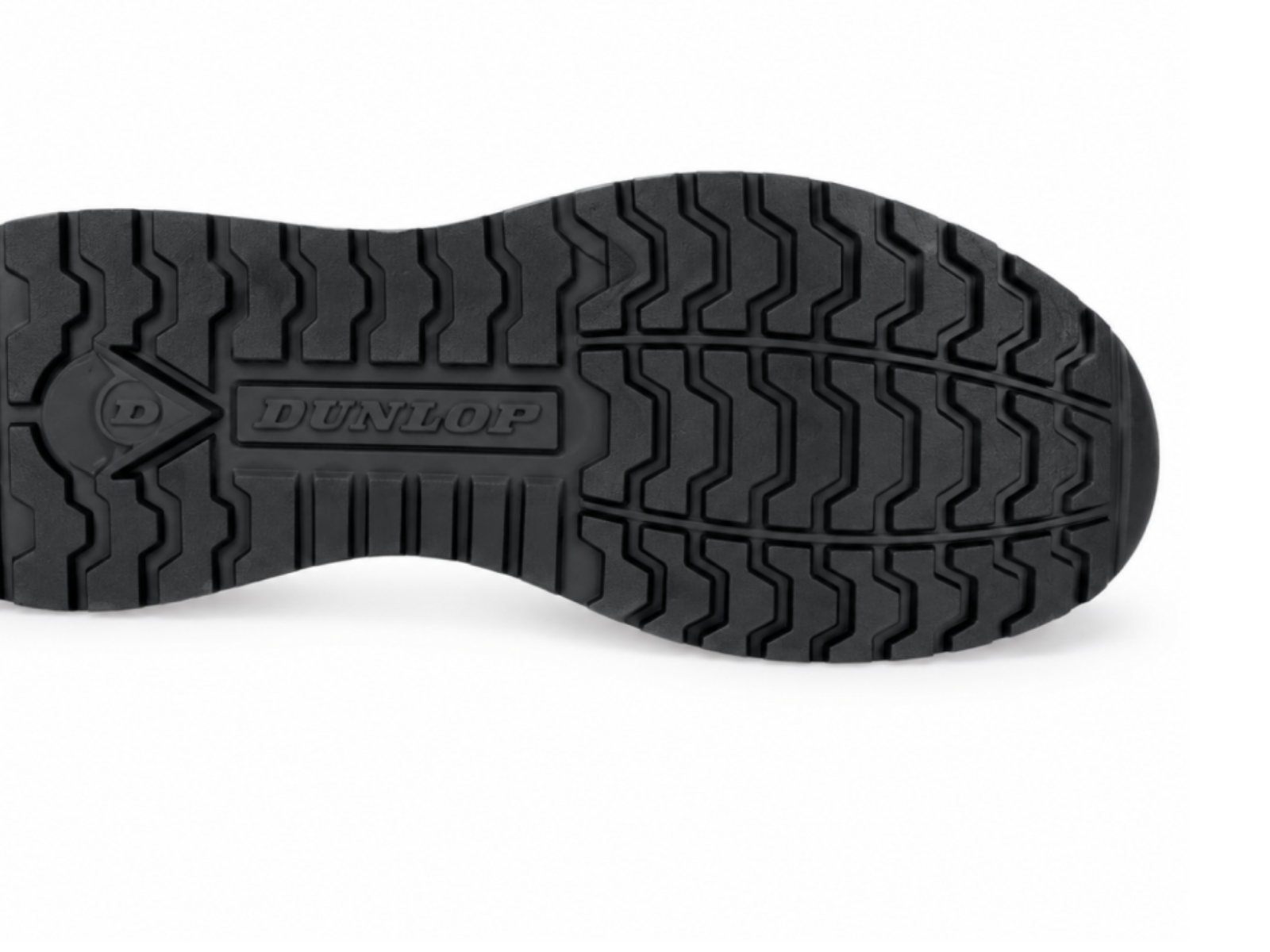 Detail EVA a nitrilové pryžové podešve pracovní polobotky DUNLOP WING O3 WR SRC HRO