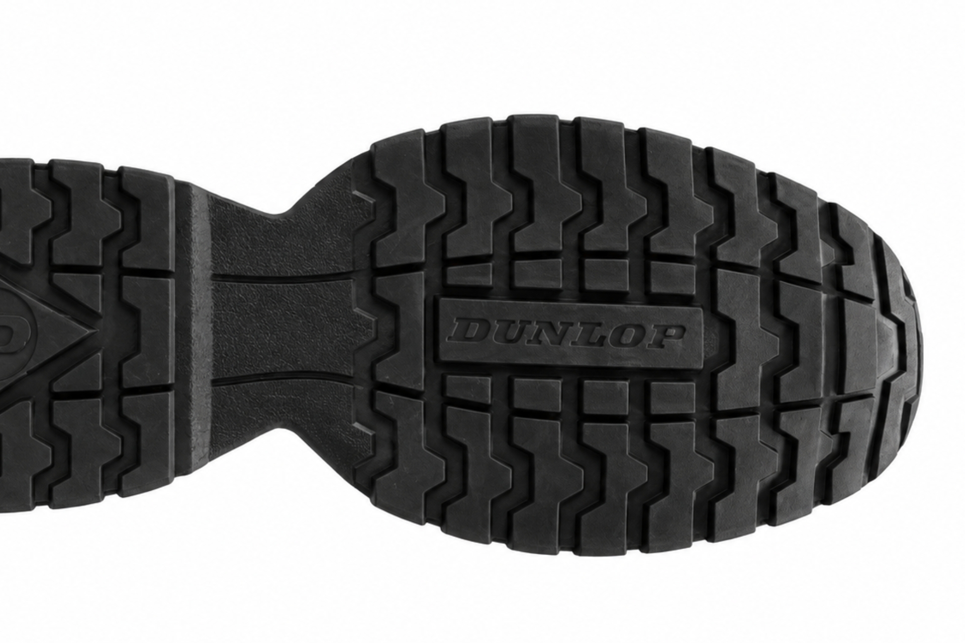 Detail podrážky bezpečnostní polobotky DUNLOP Flying Arrow S3