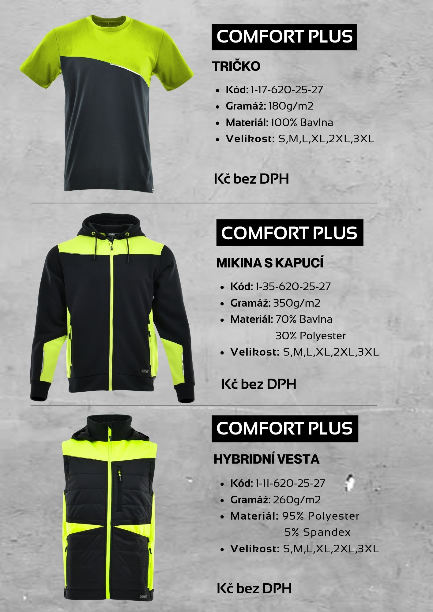 Ukázka firemního katalogu - produkty COMFORT PLUS