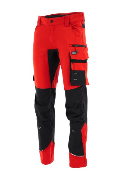 Pracovní kalhoty Motionflex červené