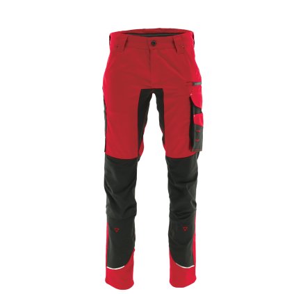 Strečové kalhoty MOTIONFLEX, červené-černé