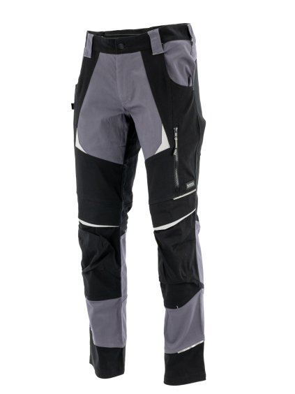 Kalhoty Cottonflex šedé - černé