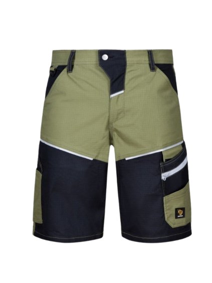 bavlněné strečové kraťasy lander 3 zelené