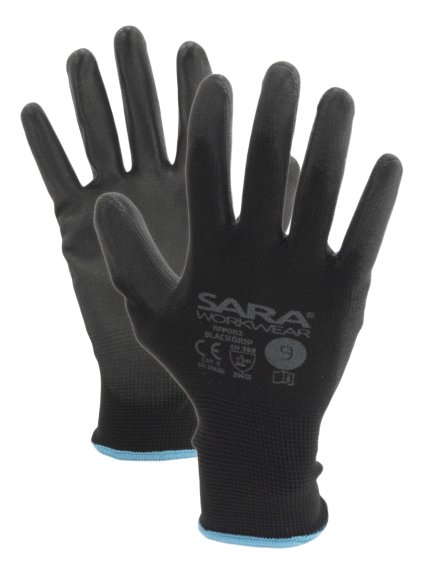 Rukavice máčené v polyuretanu BLACKGRIP