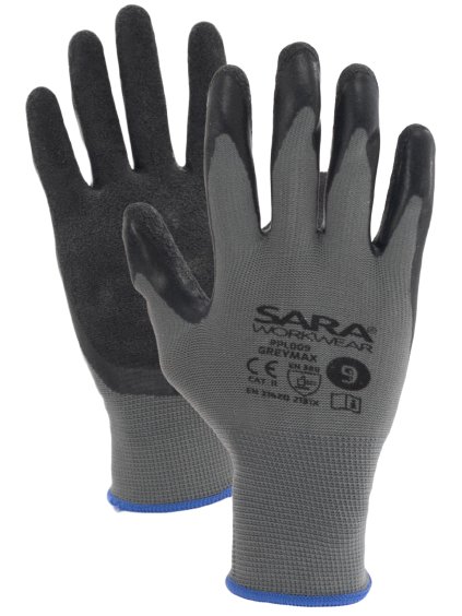 Rukavice máčené v latexu GREYMAX