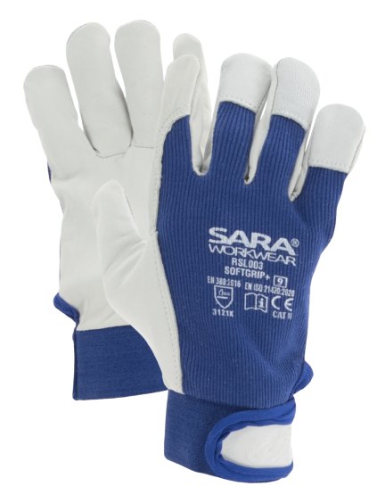 Rukavice z lícové kůže SOFTGRIP+
