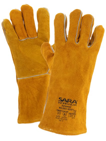 Kožené svářečské rukavice WELDER HEAVY
