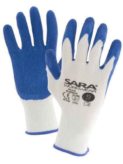 Rukavice máčené v latexu BLUEMAX