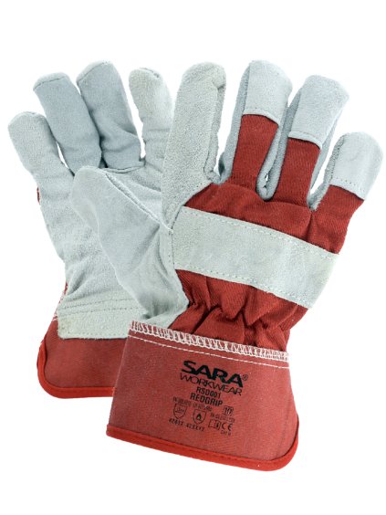 Kožené rukavice REDGRIP kombinované
