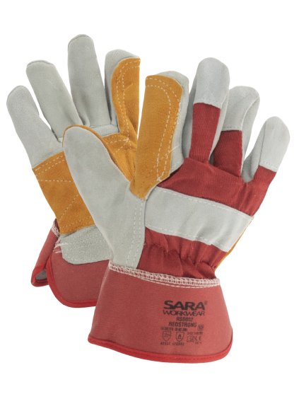 Kožené rukavice REDSTRONG kombinované