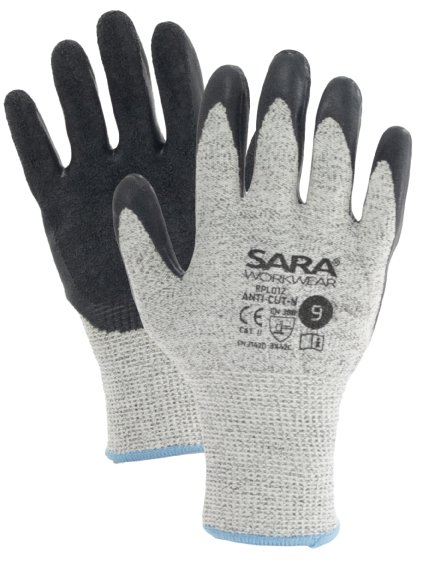 Rukavice máčené v latexu ANTI CUT L protiřezné