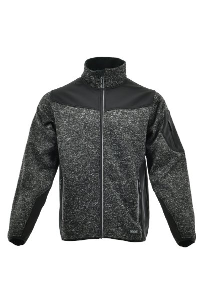 Kombinovaná mikina / bunda COMFORT PLUS  šedá / černá