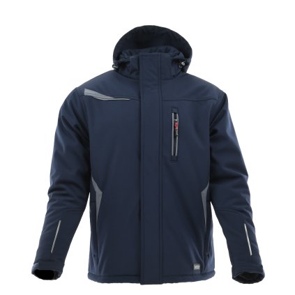 Zimní softshellová bunda COMFORT WINTER šedá / tmavě modrá